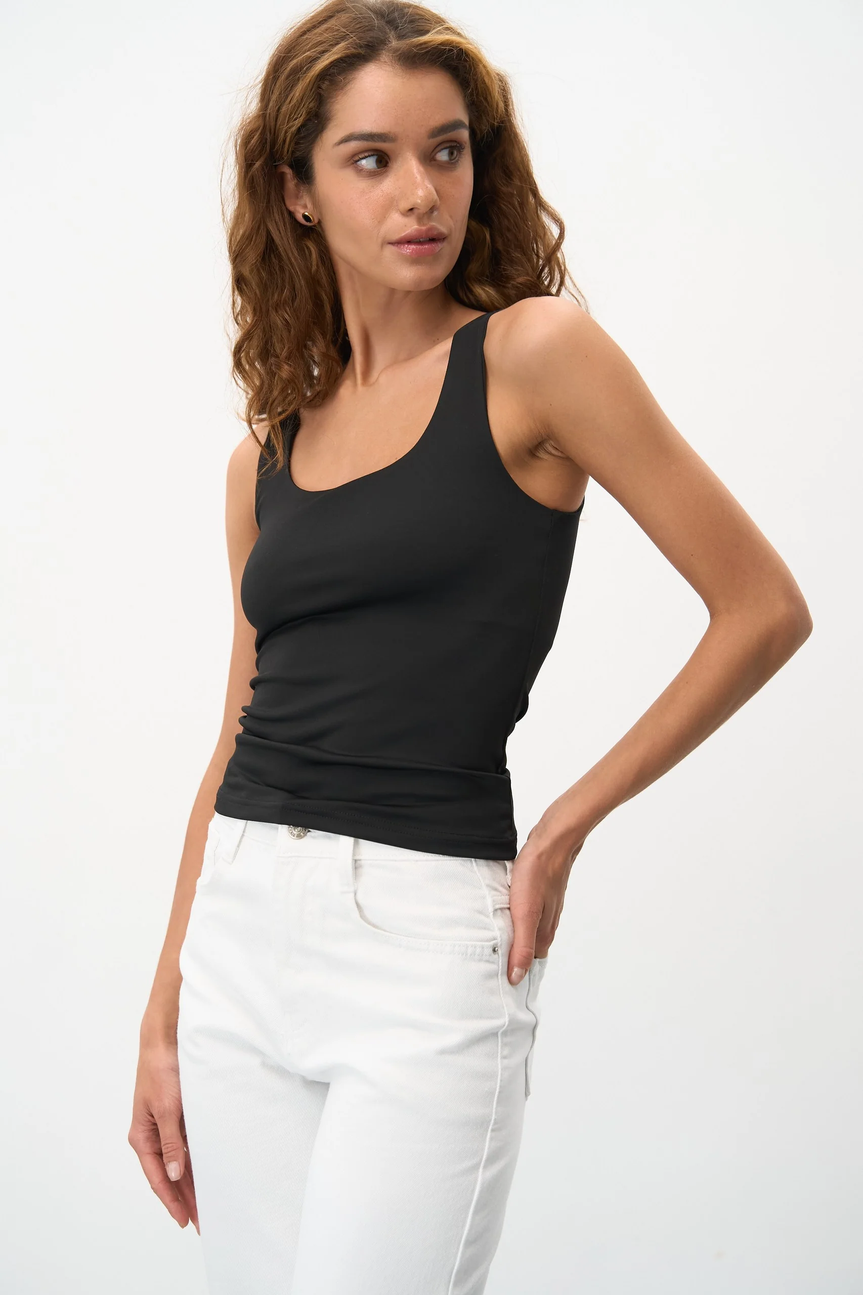 Basic tank top, Black - Image 5