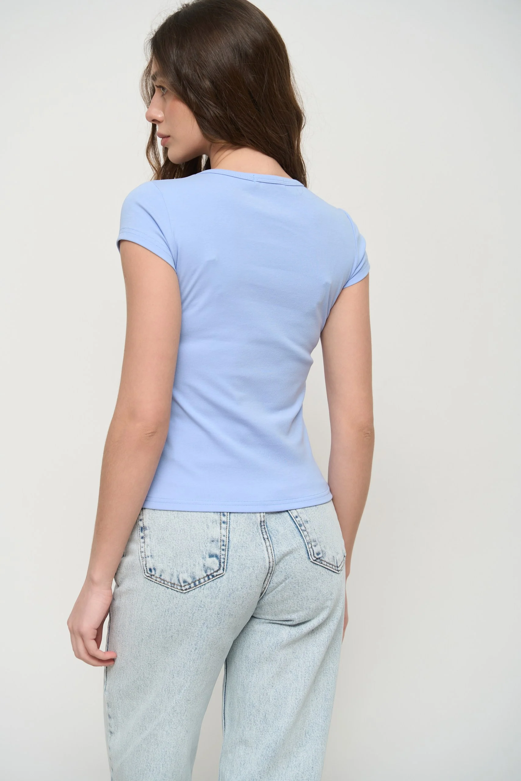 Blue Slim Fit T-Shirt - Image 4