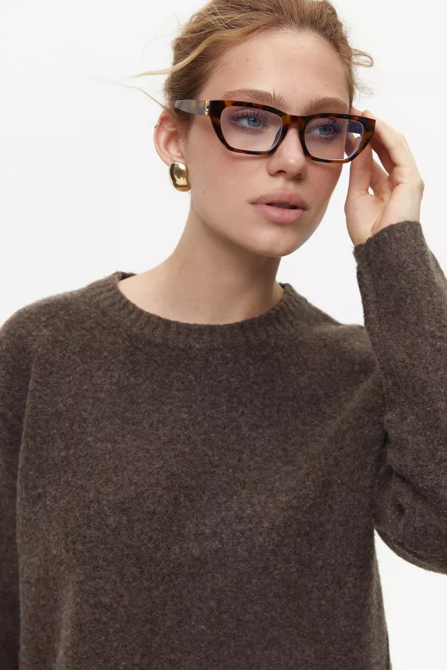 Brown Crop Sweater - Image 3