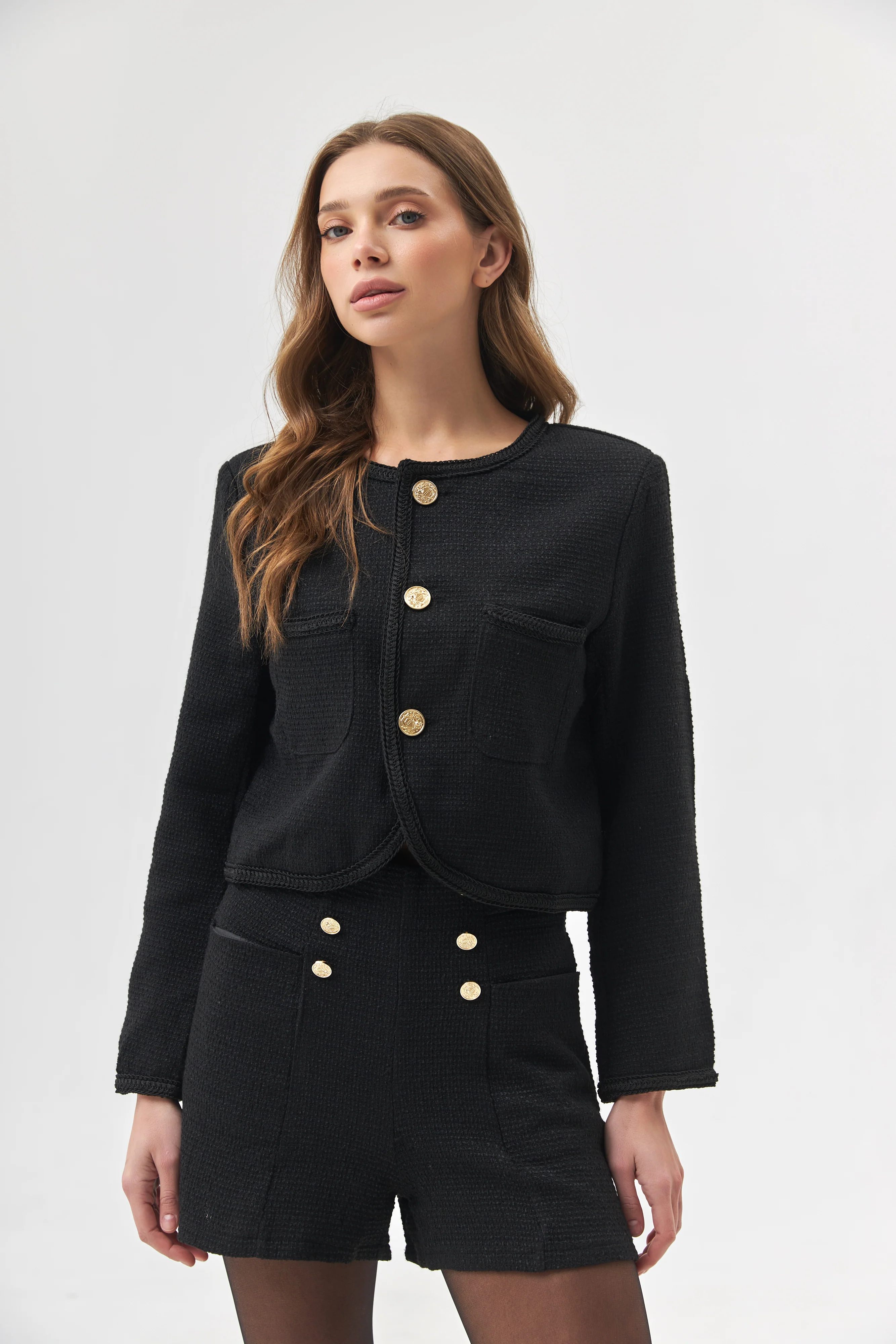 Cropped Jacket with Pockets - Image 5