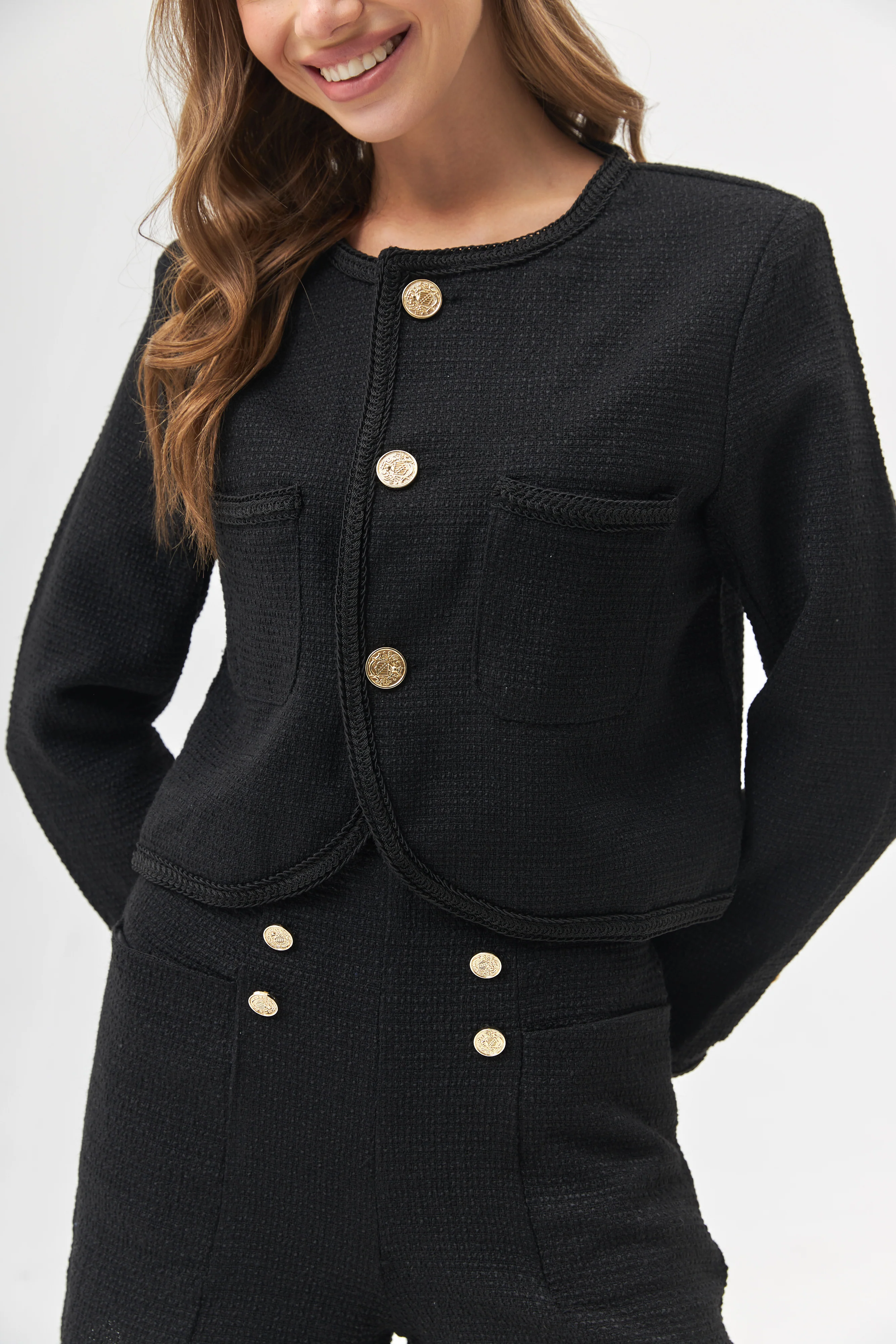 Cropped Jacket with Pockets - Image 6