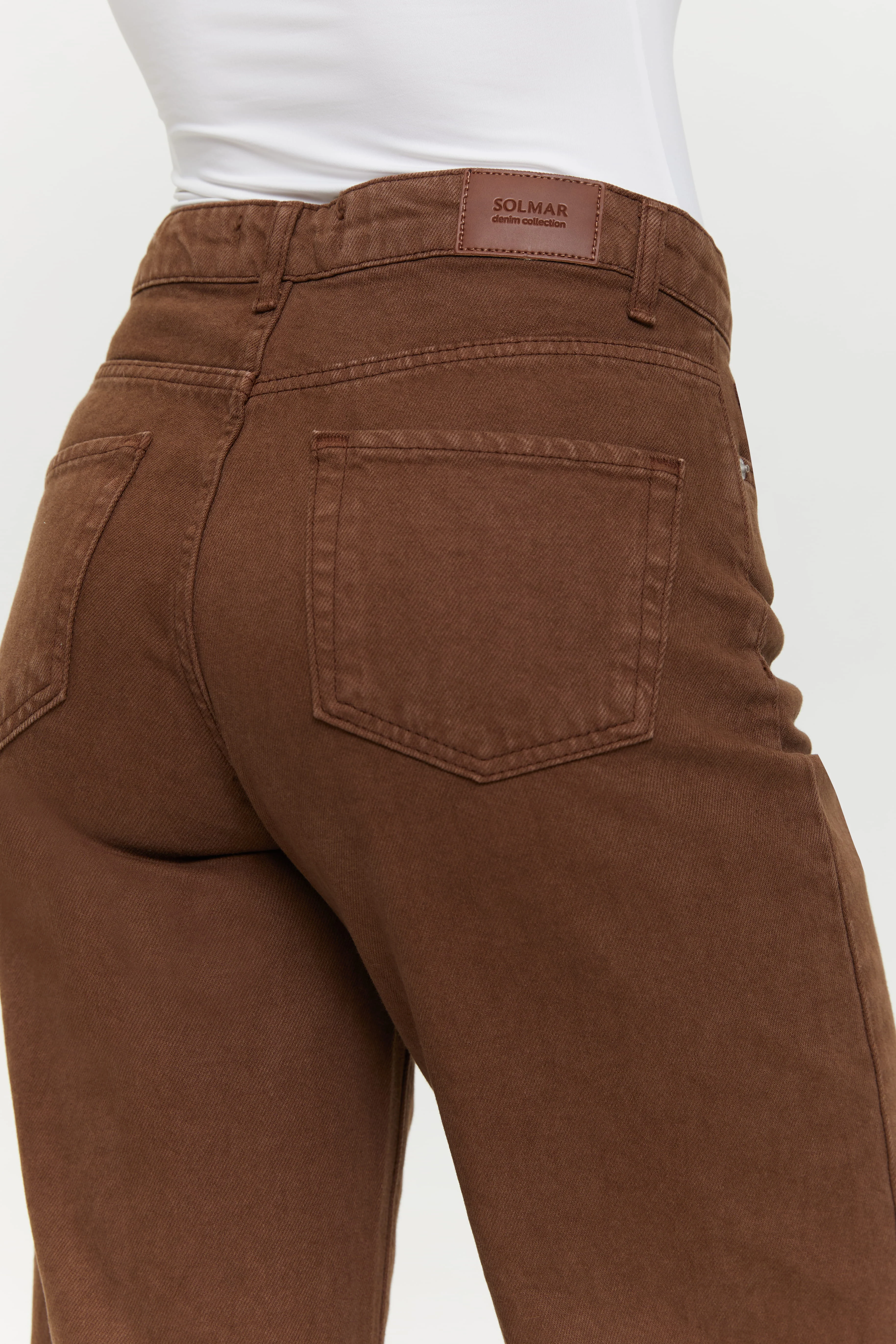 Dark Chocolate Wide-Leg Jeans - Image 5