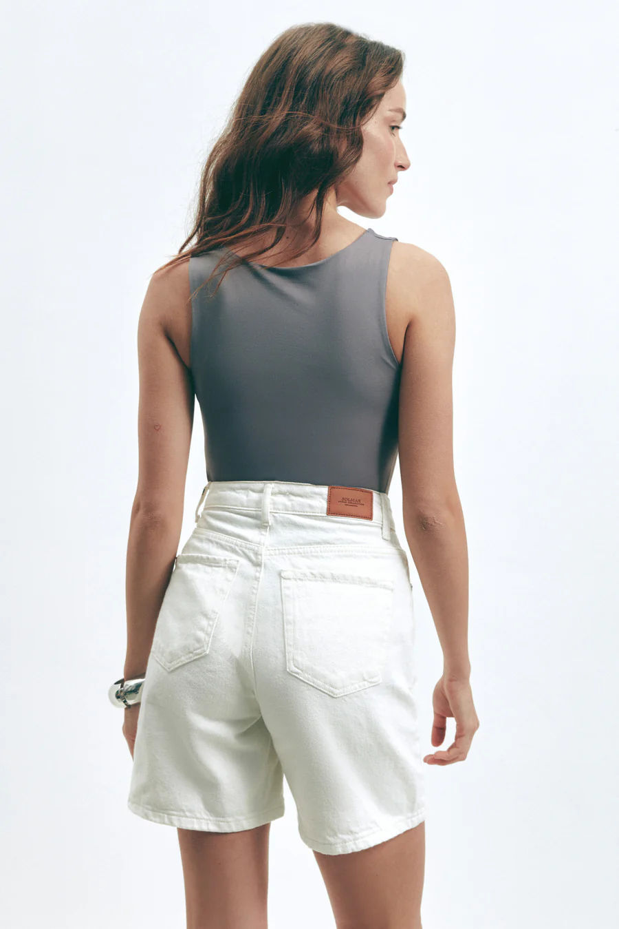 Basic tank top, Grey - Image 5