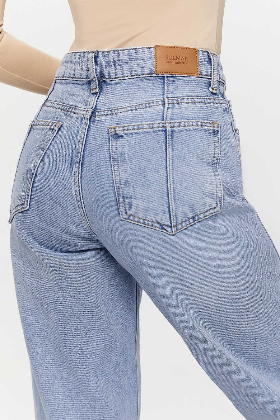 Raw hem STRAIGHT jeans, Natural Blue - Image 4