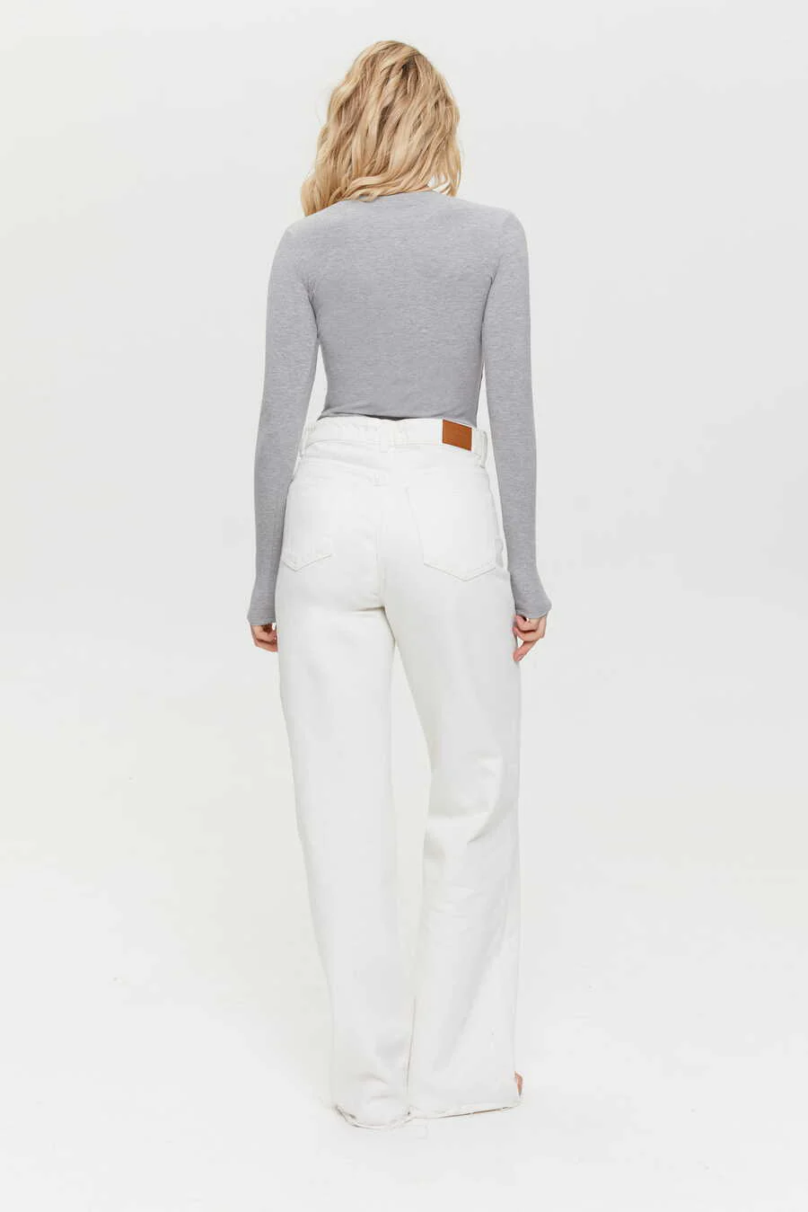 WIDE-LEG jeans, Milk - Image 5