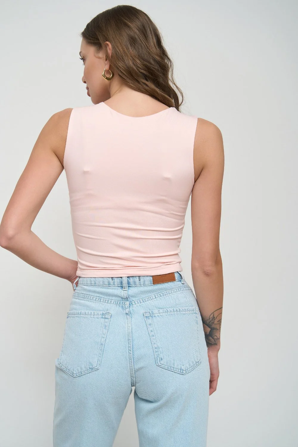 Pink Basic Tank Top - Image 4